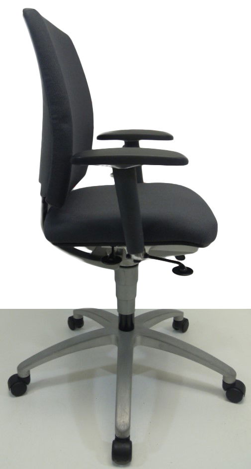 Bureaustoel Drabert Entrada antraciet onderstel grijs