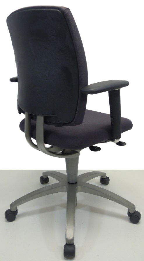 Bureaustoel Drabert Entrada antraciet/paars