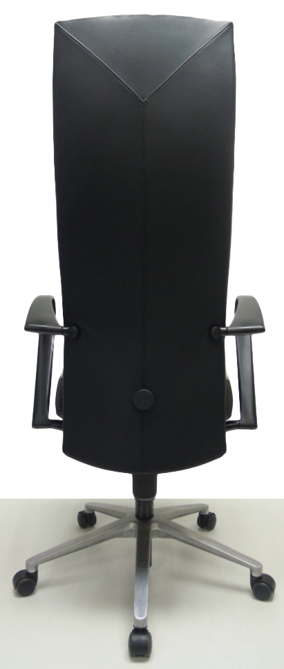 Bureaustoel Fritz Hansen zwart leer design