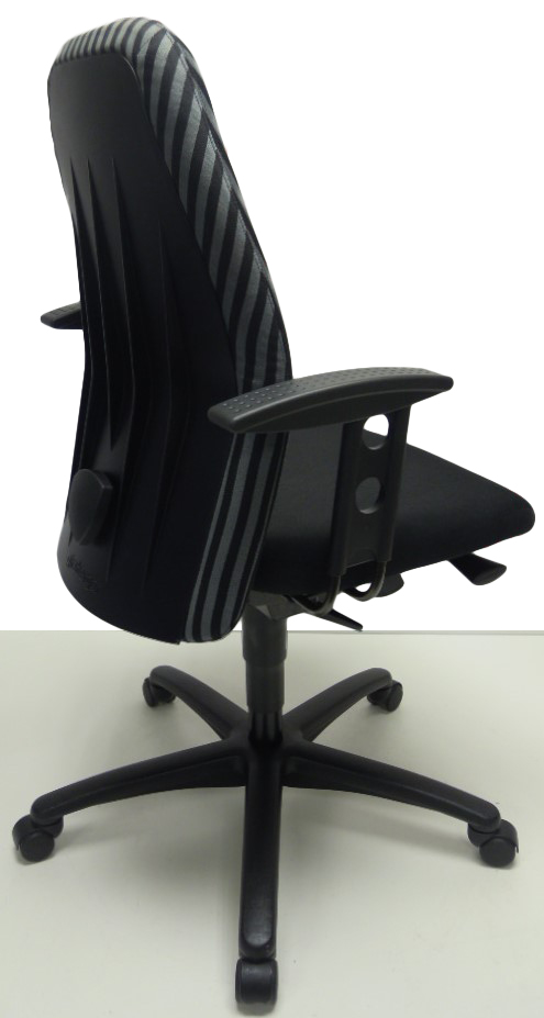 Bureaustoel Girsberger Zampano zwart verst. armleg.