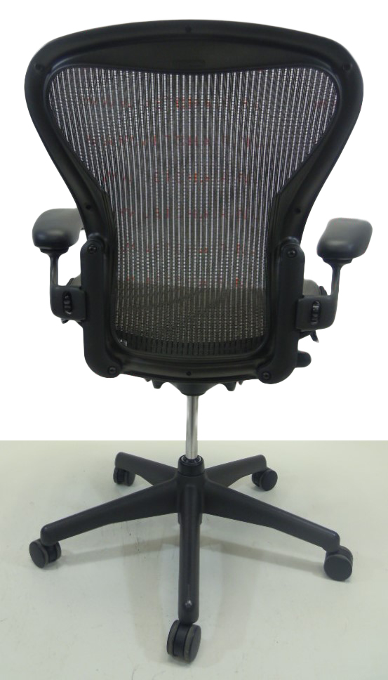 Bureaustoel Herman Miller Aeron B antraciet bruin