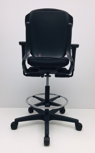 Kassastoel, loketstoel Ahrend 230 zwart nieuwe stof