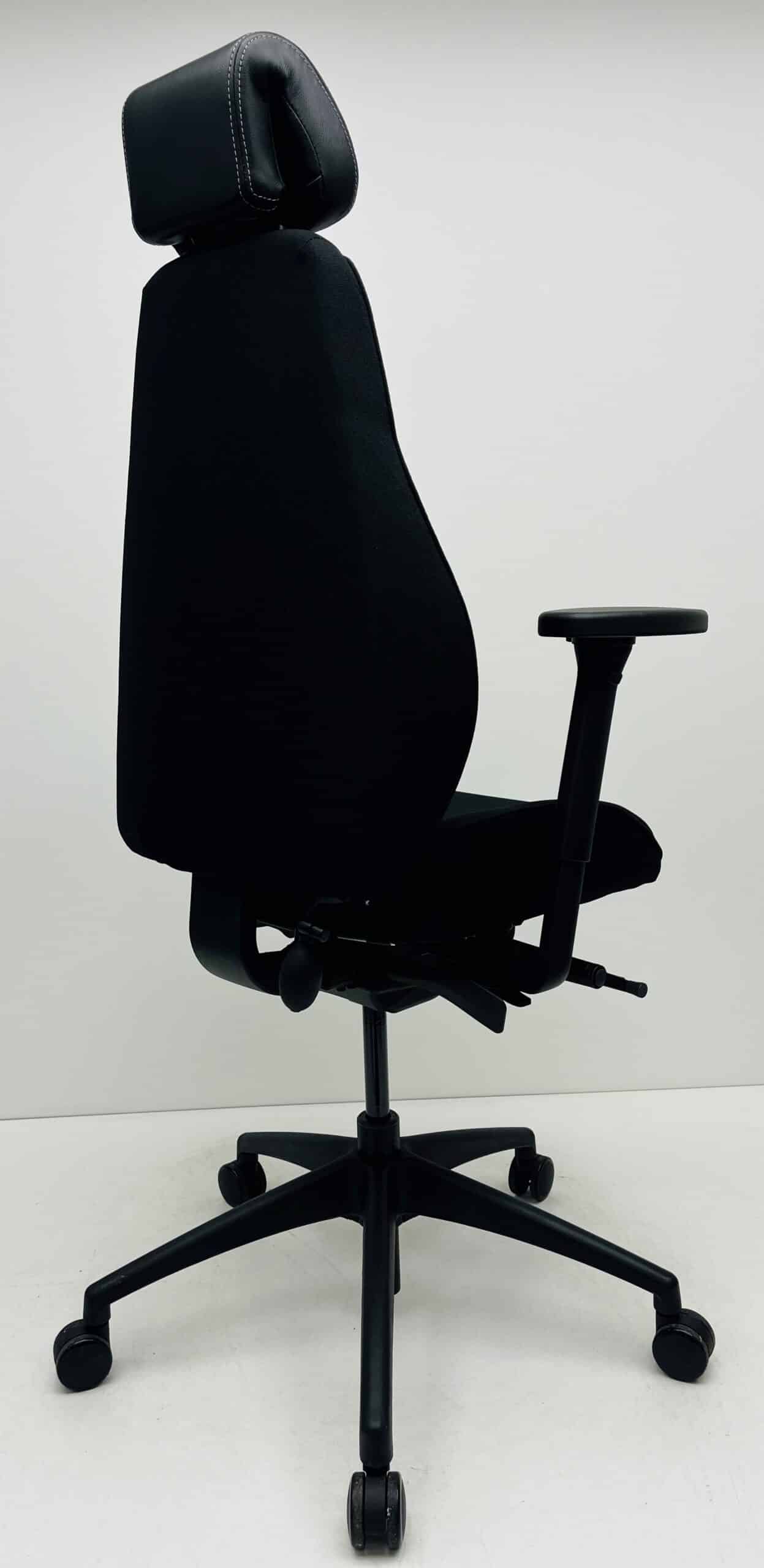 Bureaustoel S&M met hoofdsteun zwart