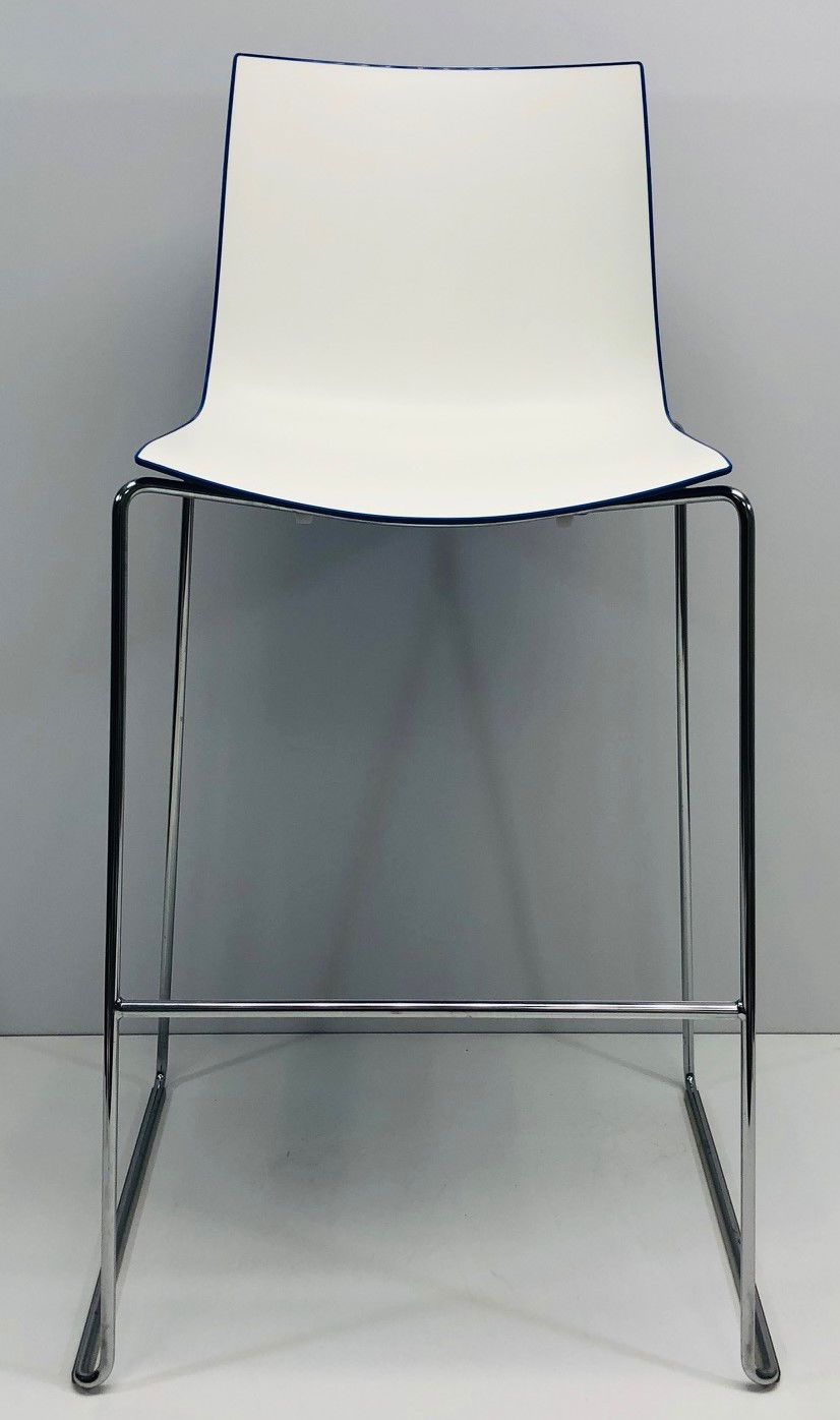 Barkruk Arper Catifa 46 Wit-Blauw