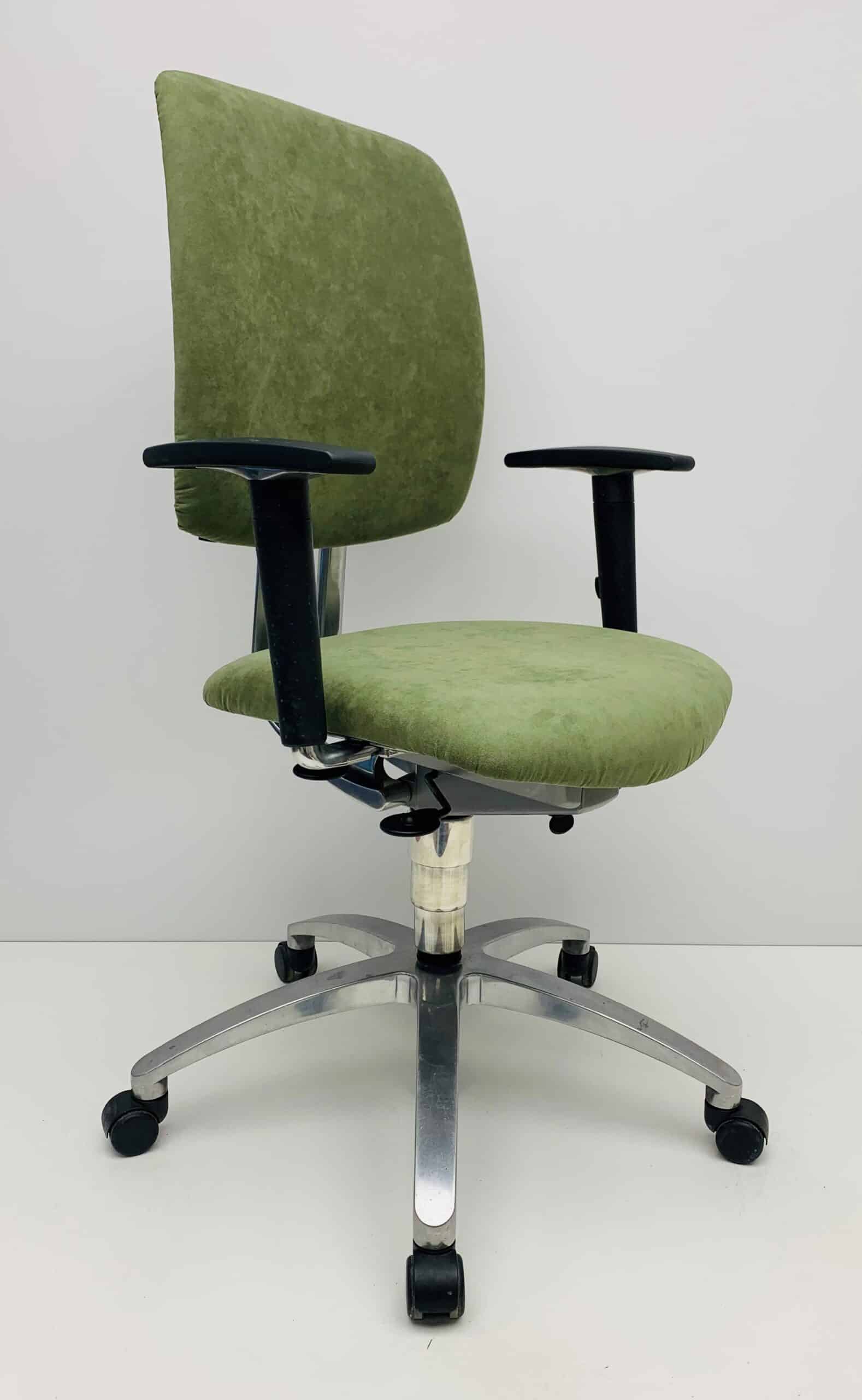 Bureaustoel Drabert Entrada Alcantara stof lichtgroen