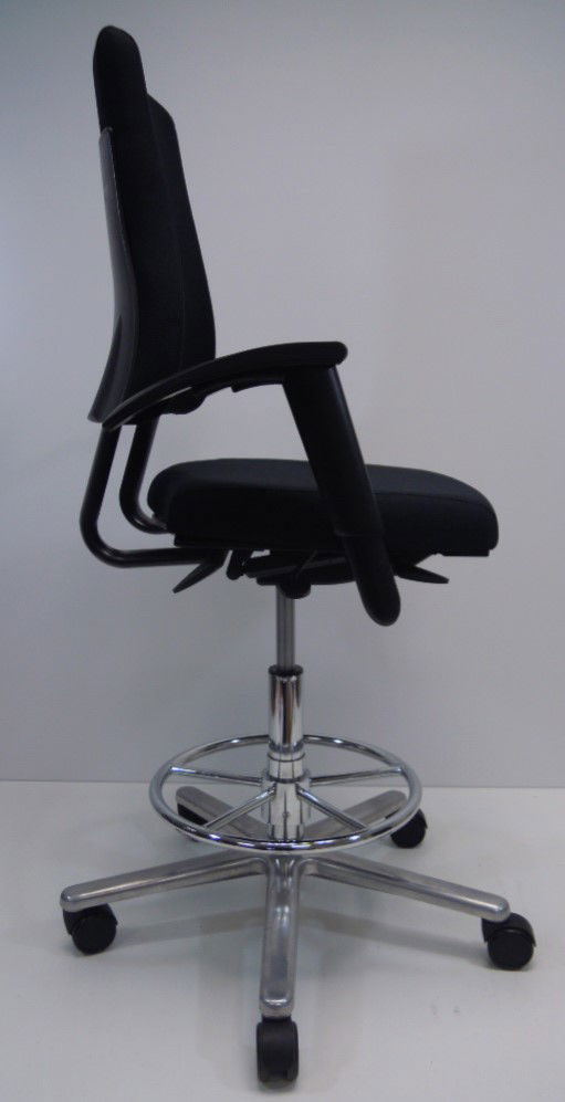 Kassastoel, loketstoel, bootstoel BMA Axia Office middelhoge rug originele stof