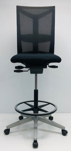 Kassastoel, Loketstoel Bureaustoel Comforto DX88 zwart nieuwe stof