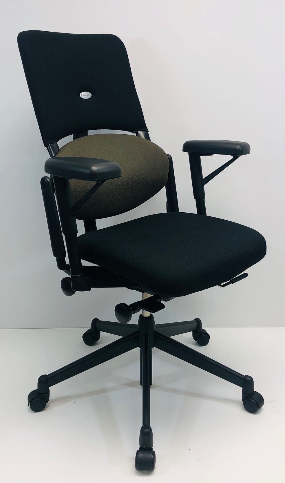 Bureaustoel Steelcase Strafor beige zwart