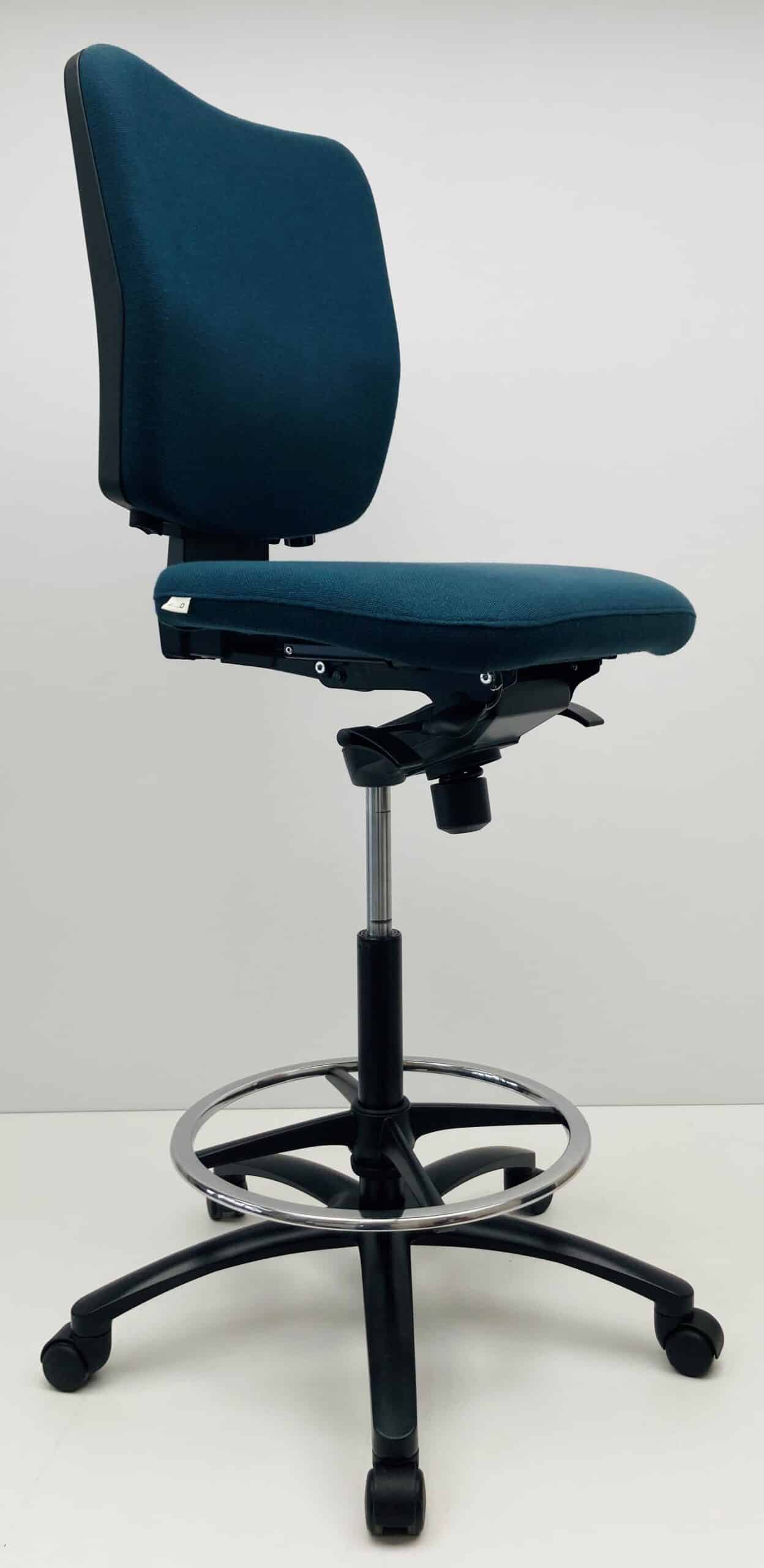 Kassastoel Viasit Innova blauw zonder armleggers