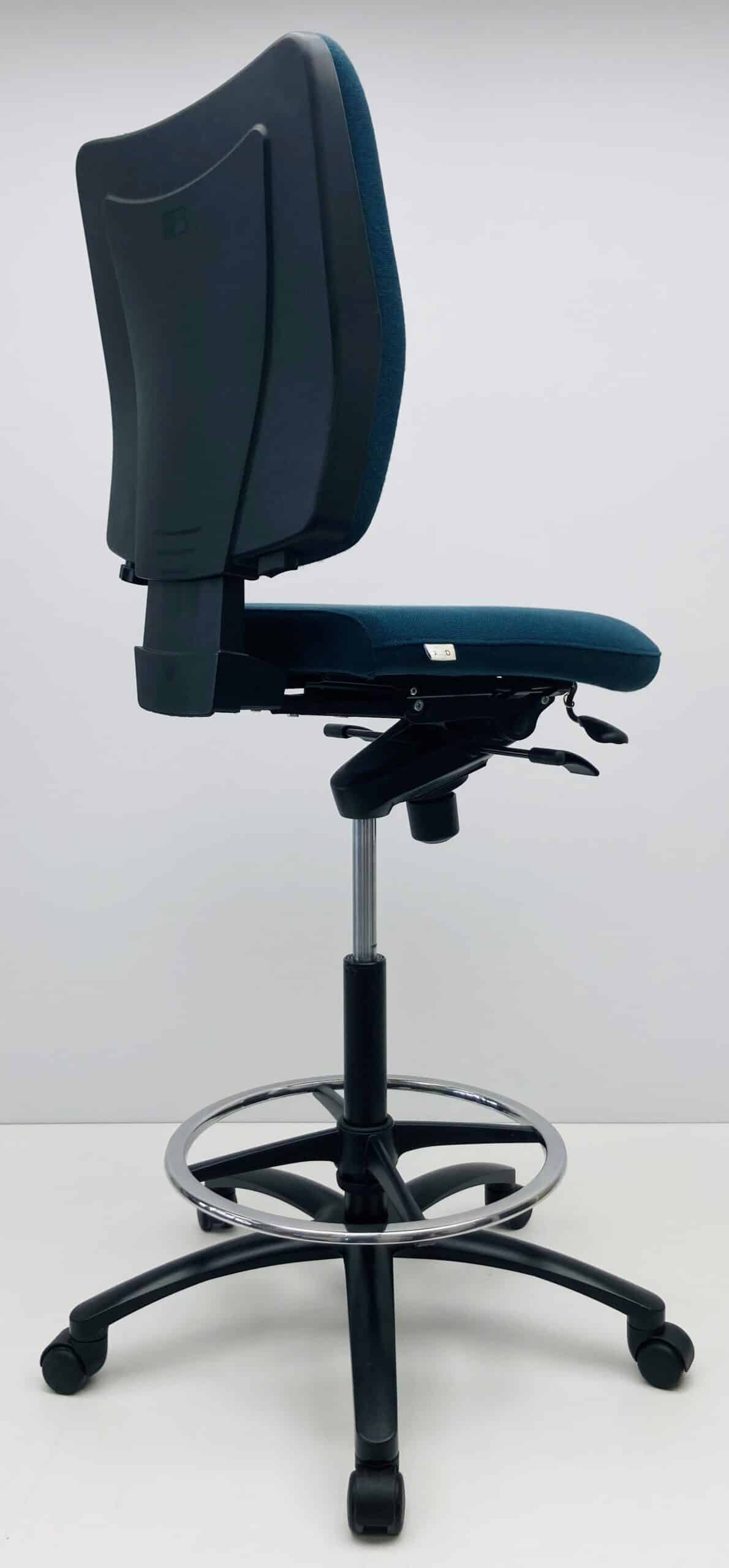 Kassastoel Viasit Innova blauw zonder armleggers