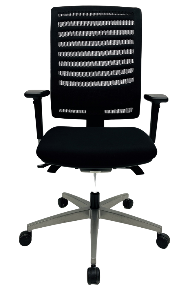 Bureaustoel Viasit Linea netrug zwart