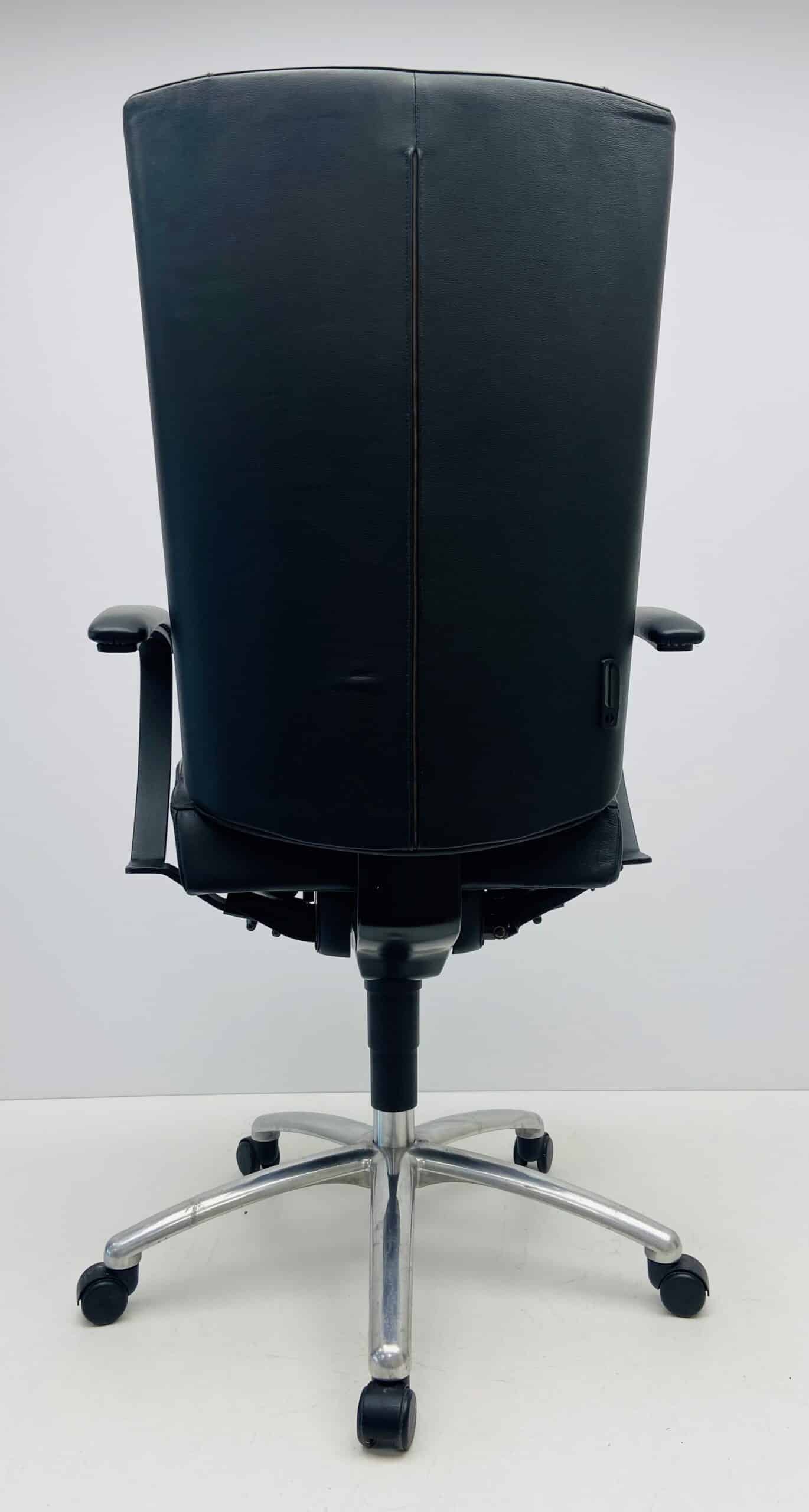 Bureaustoel Kinnarps Kapton zwart leder