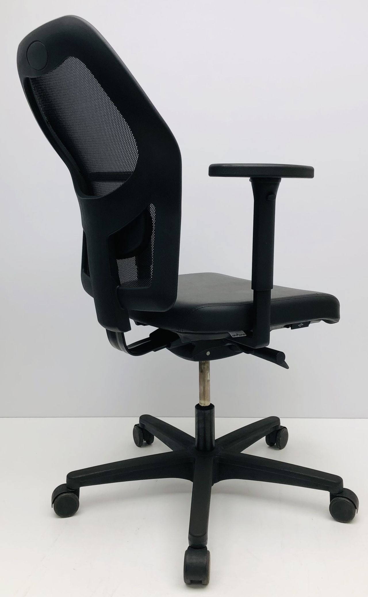 Bureaustoel Ahrend 160 zwart leer