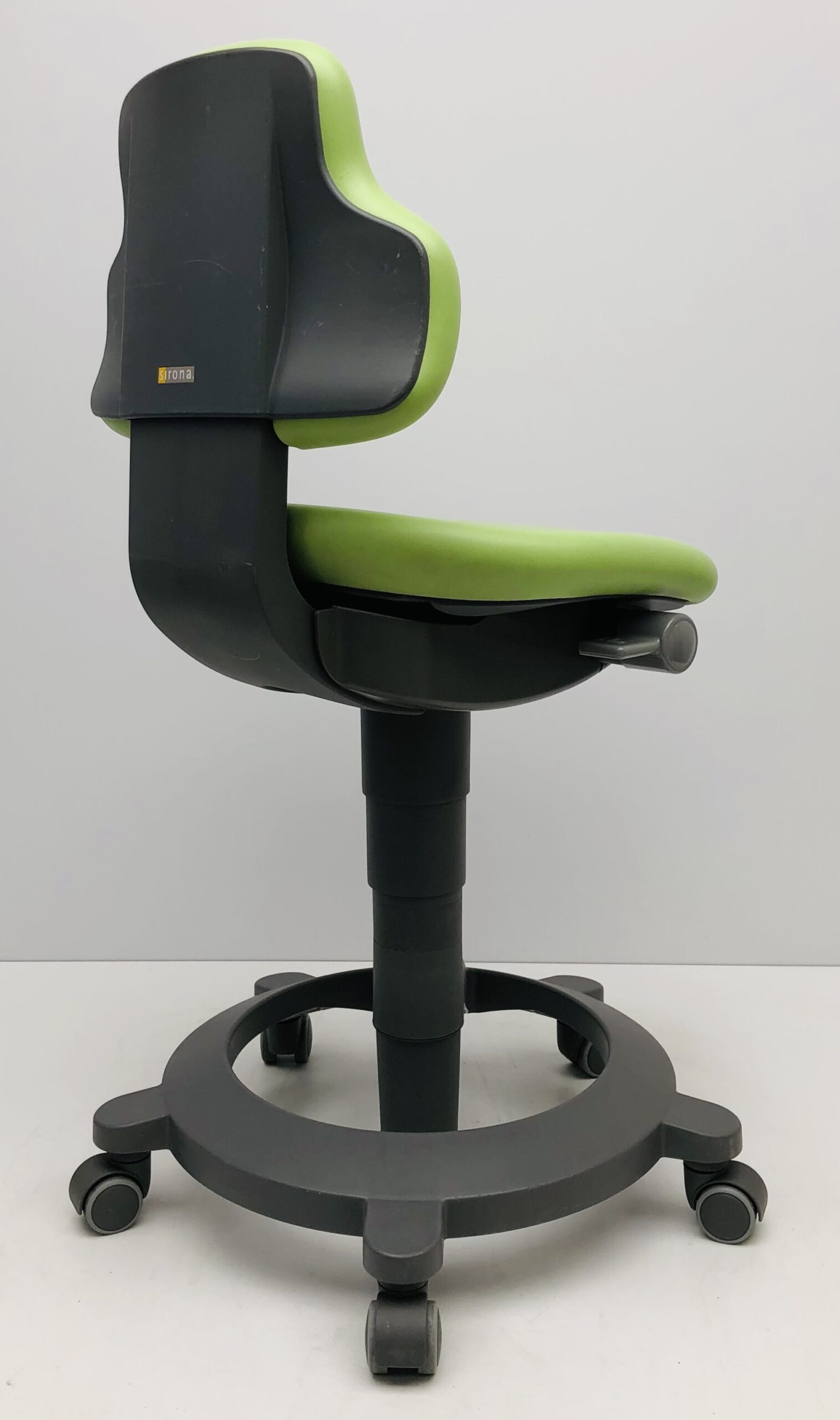 Werkstoel Sirona groen leder