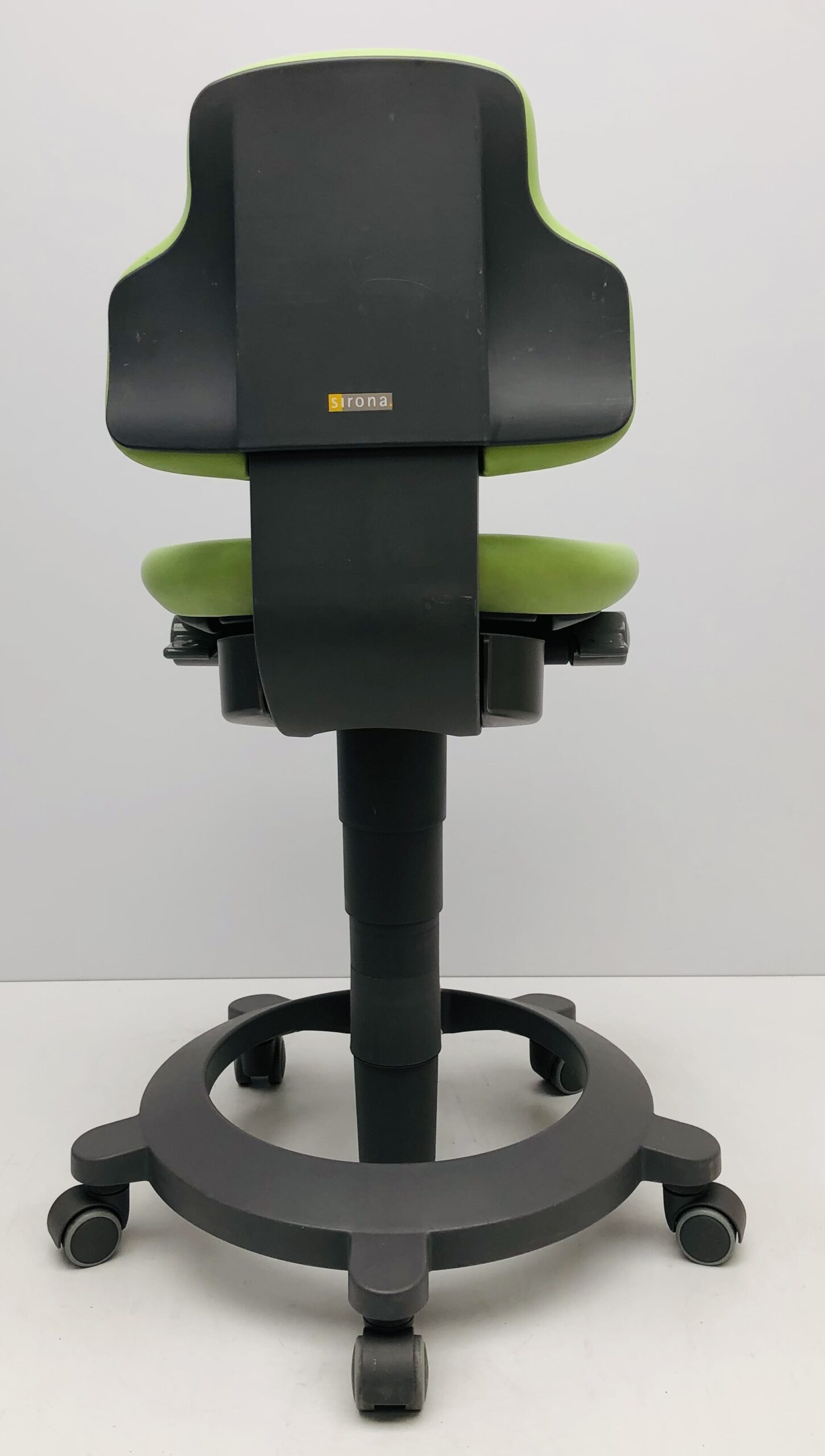 Werkstoel Sirona groen leder