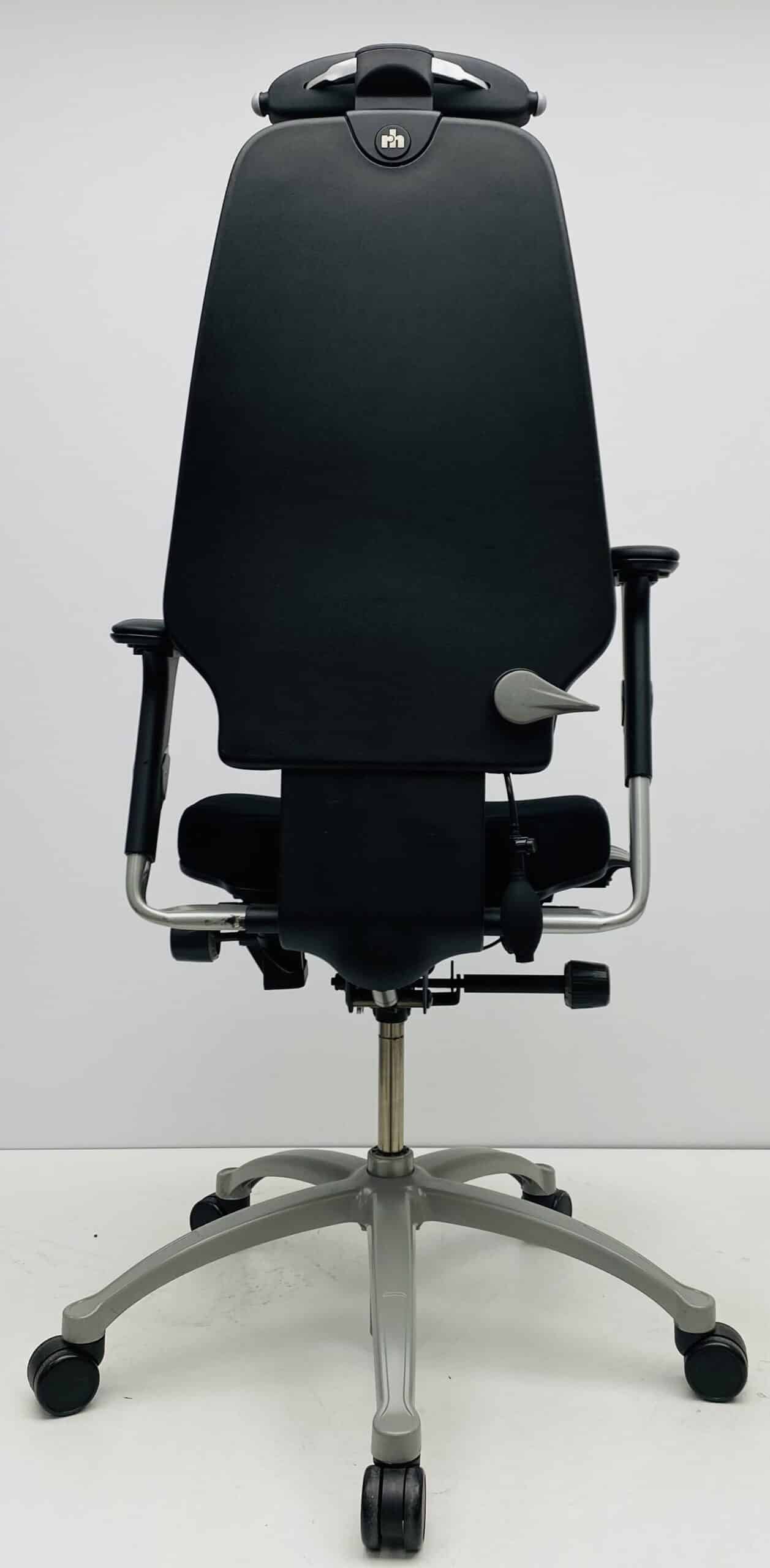 Bureaustoel RH Logic 400 met hoofdsteun zwart nieuwe stof