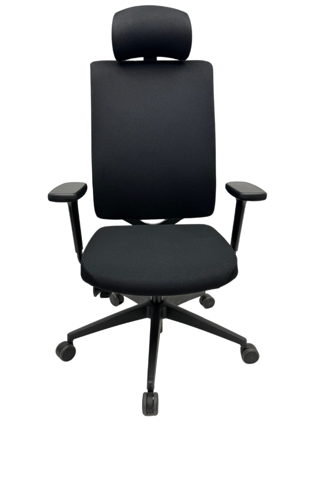 Bureaustoel Osmoz Bedimo met hoofdsteun en lendensteun zwart