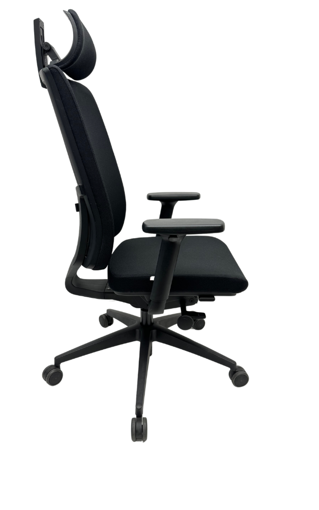 Bureaustoel Osmoz Bedimo met hoofdsteun en lendensteun zwart