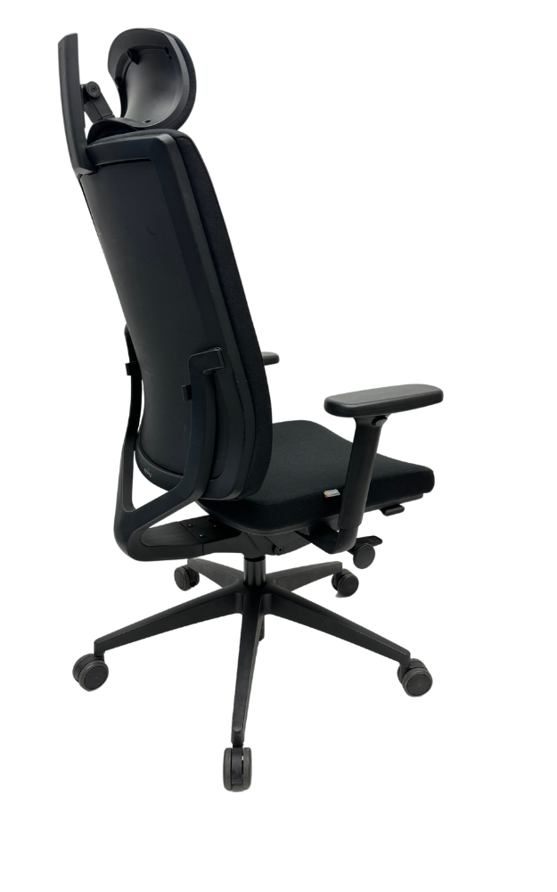 Bureaustoel Osmoz Bedimo met hoofdsteun en lendensteun zwart