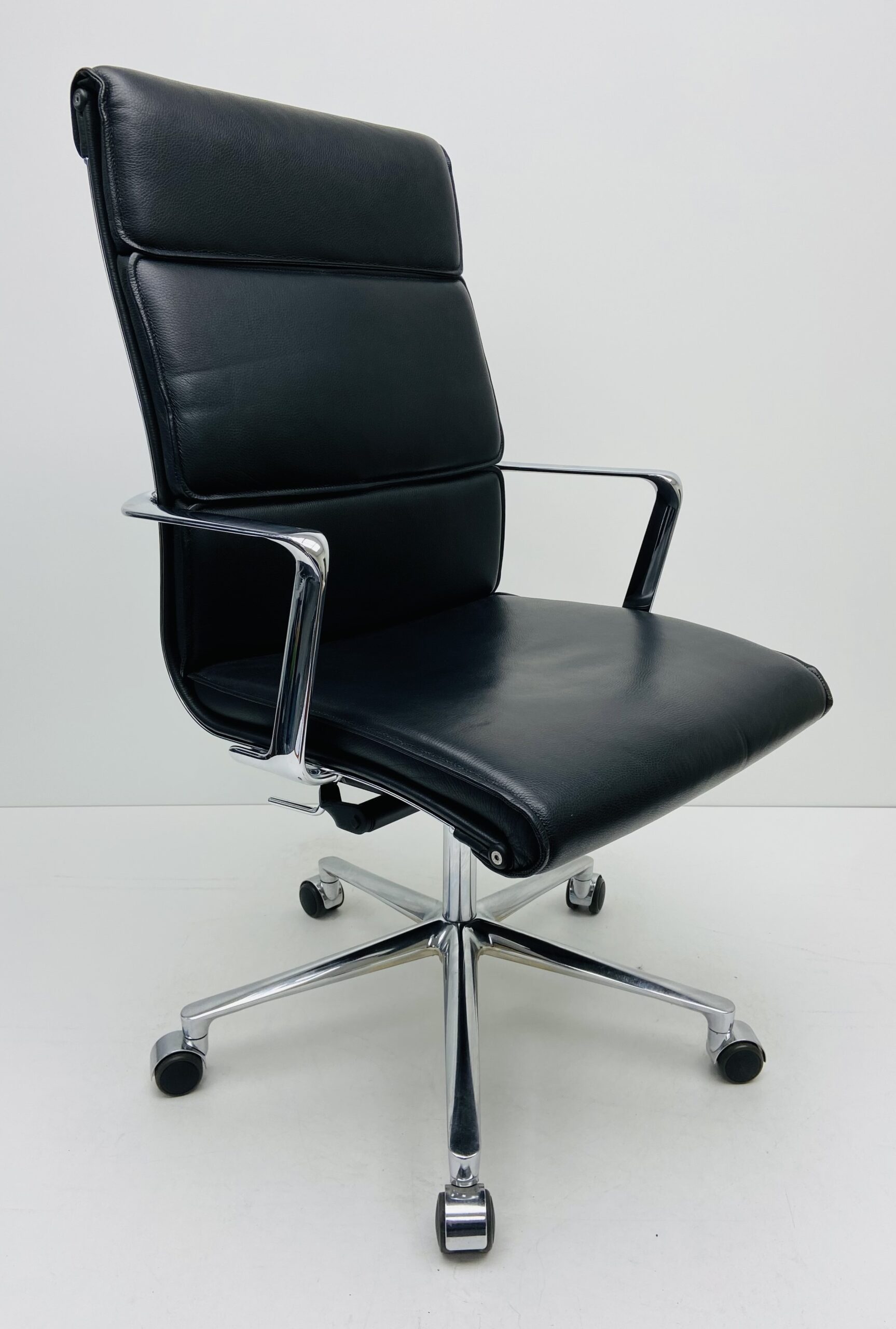 Bureaustoel ICF Una Executive zwart leder