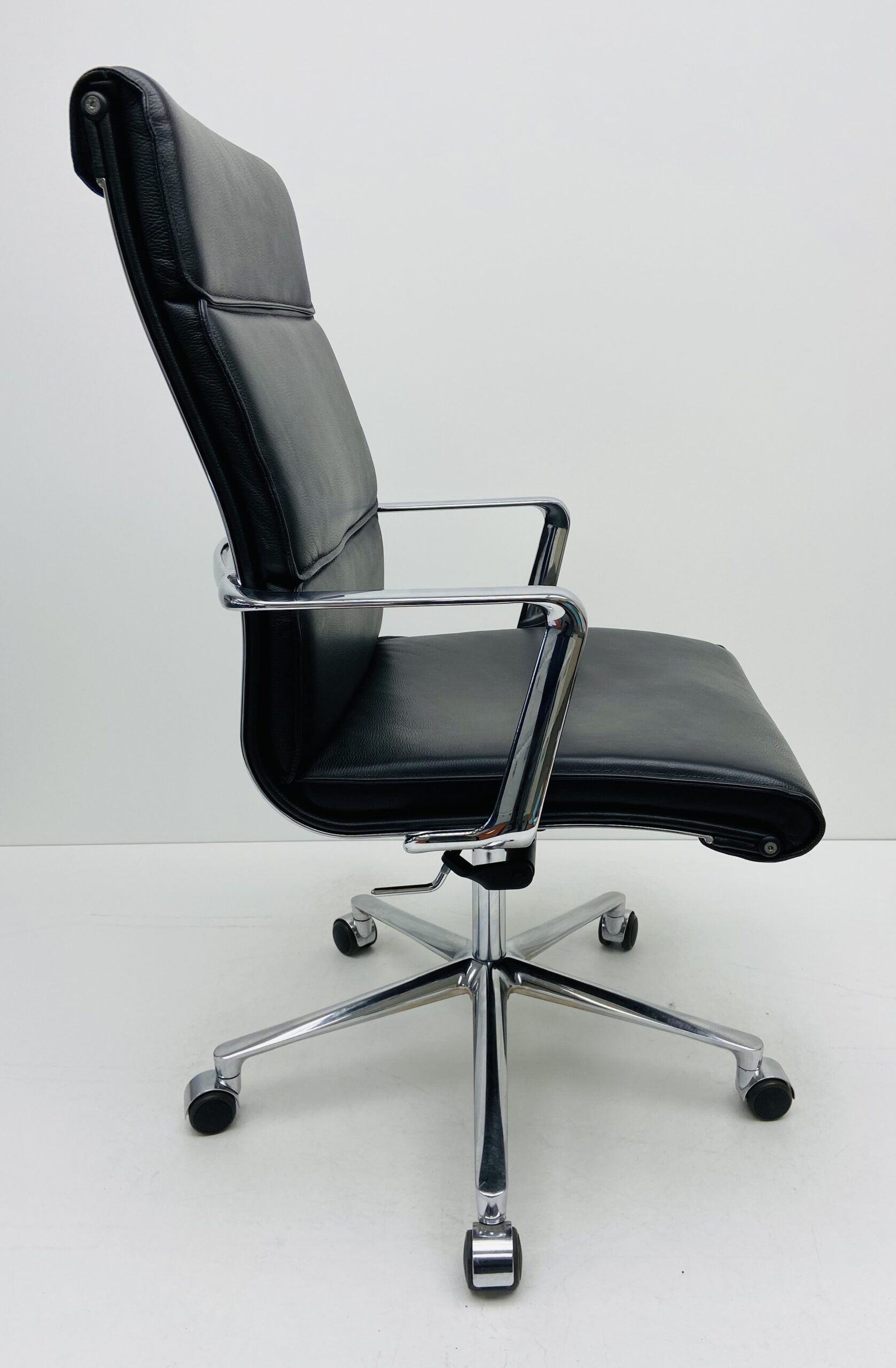 Bureaustoel ICF Una Executive zwart leder