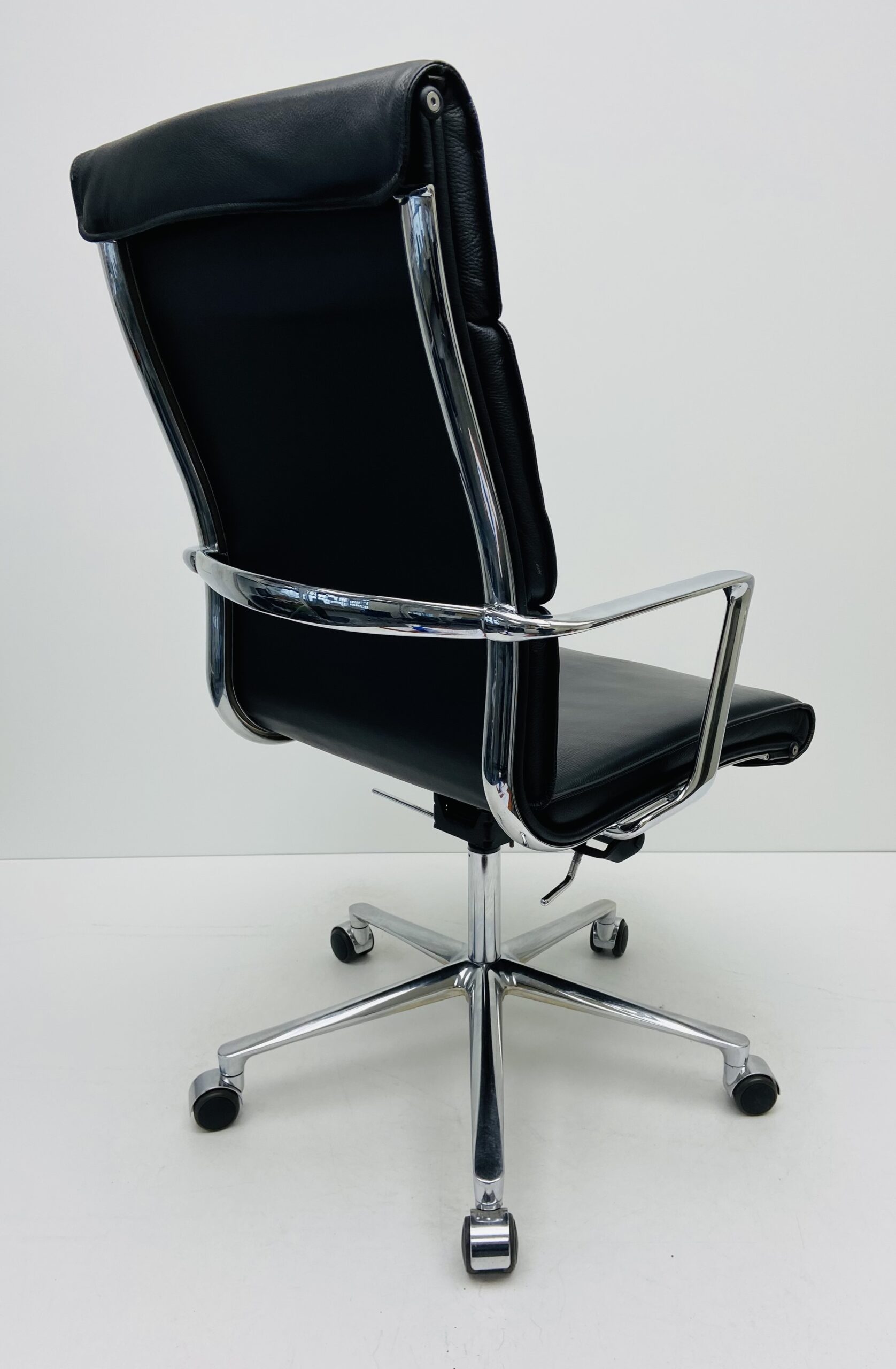 Bureaustoel ICF Una Executive zwart leder