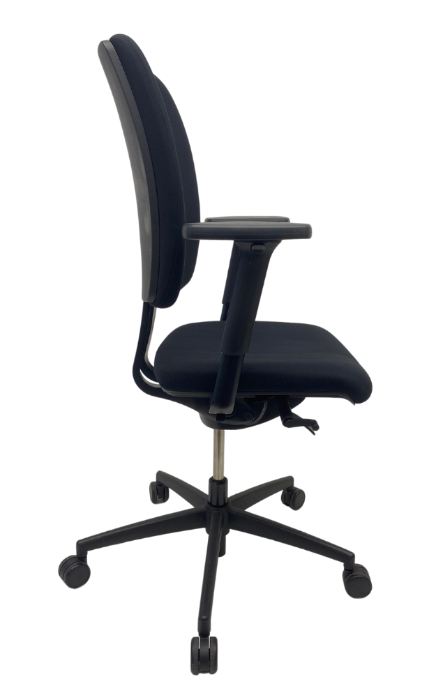 Refurbished Bureaustoel Viasit Magnum zwart voetkruis