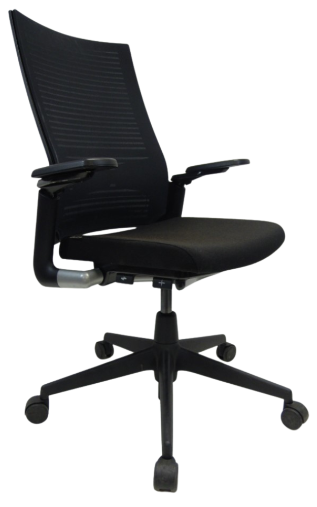 Bureaustoel Ahrend 2020 zwart nieuwe stof