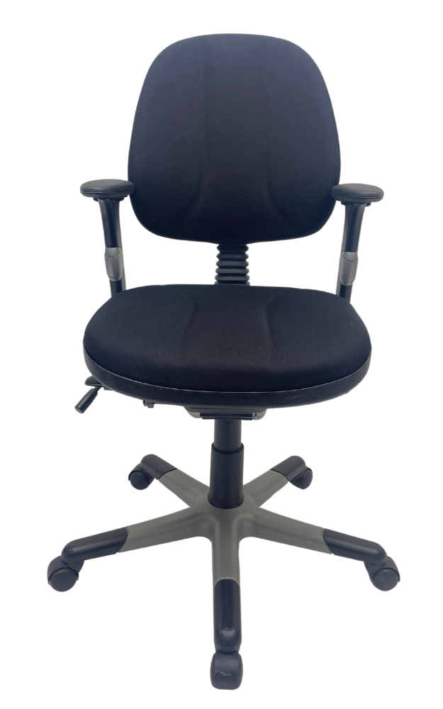 Bureaustoel RH Logic 3 nieuw stof zwart