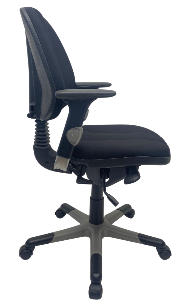 Bureaustoel RH Logic 3 nieuw stof zwart