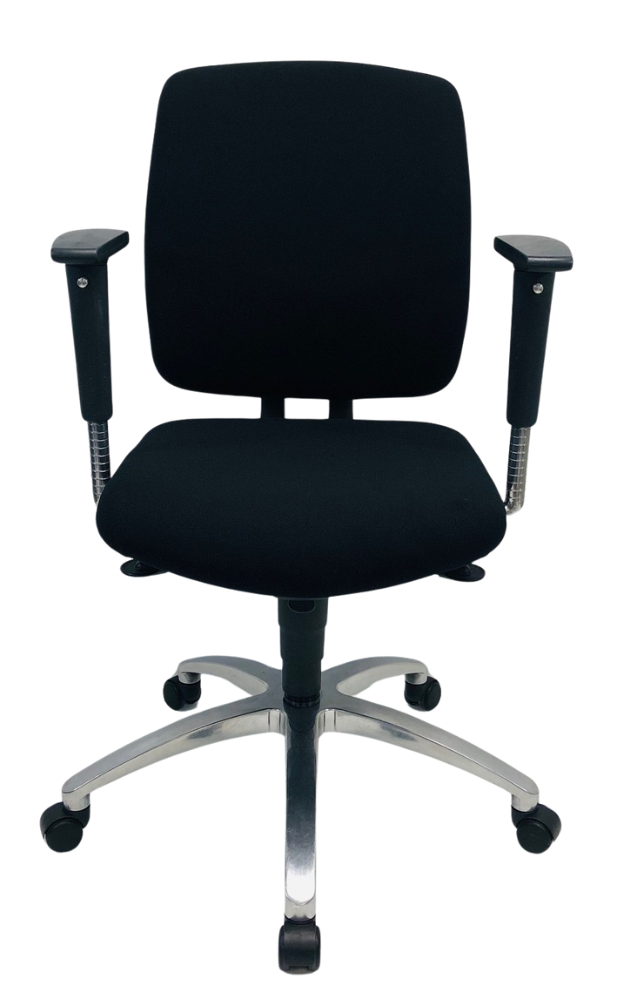 Bureaustoel Drabert Entrada chroom smalle opdekjes