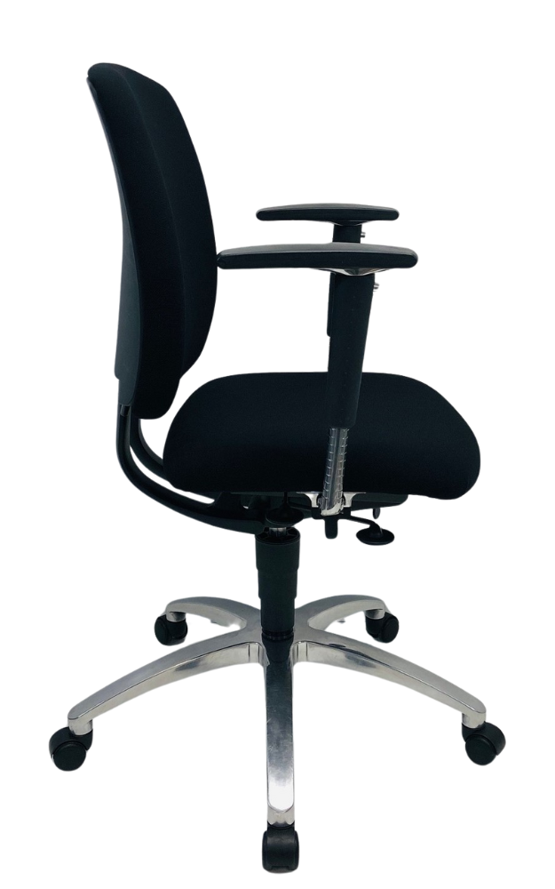 Bureaustoel Drabert Entrada chroom smalle opdekjes