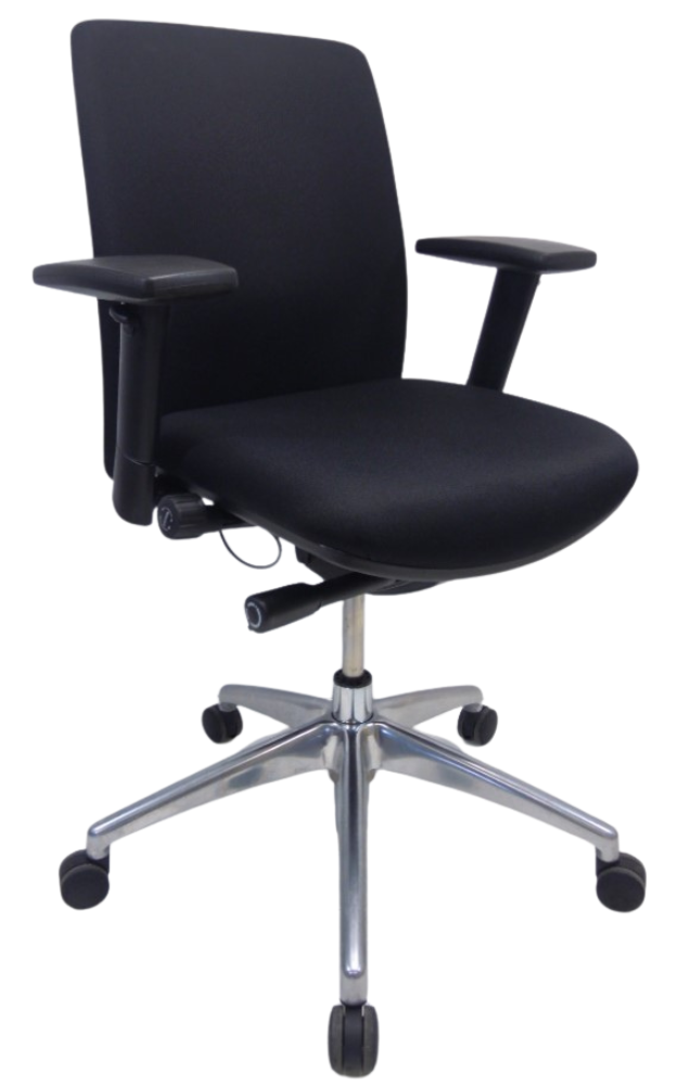 Refurbished Bureaustoel Jetchair 14 chroom voetkruis