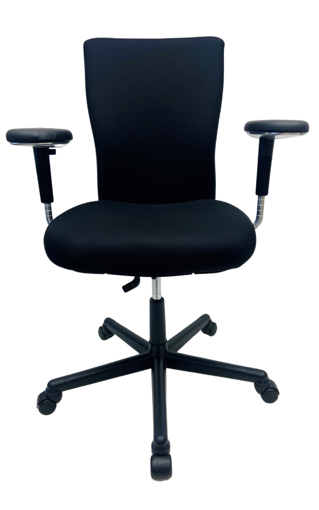 Refurbished Bureaustoel Vitra Oson C zwart voetkruis