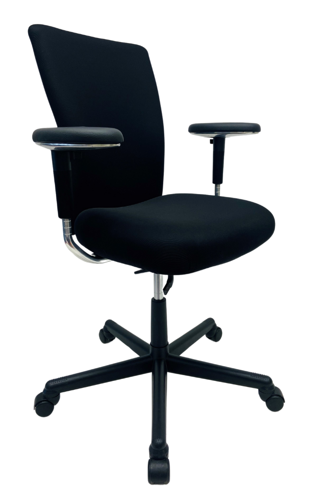 Refurbished Bureaustoel Vitra Oson C zwart voetkruis