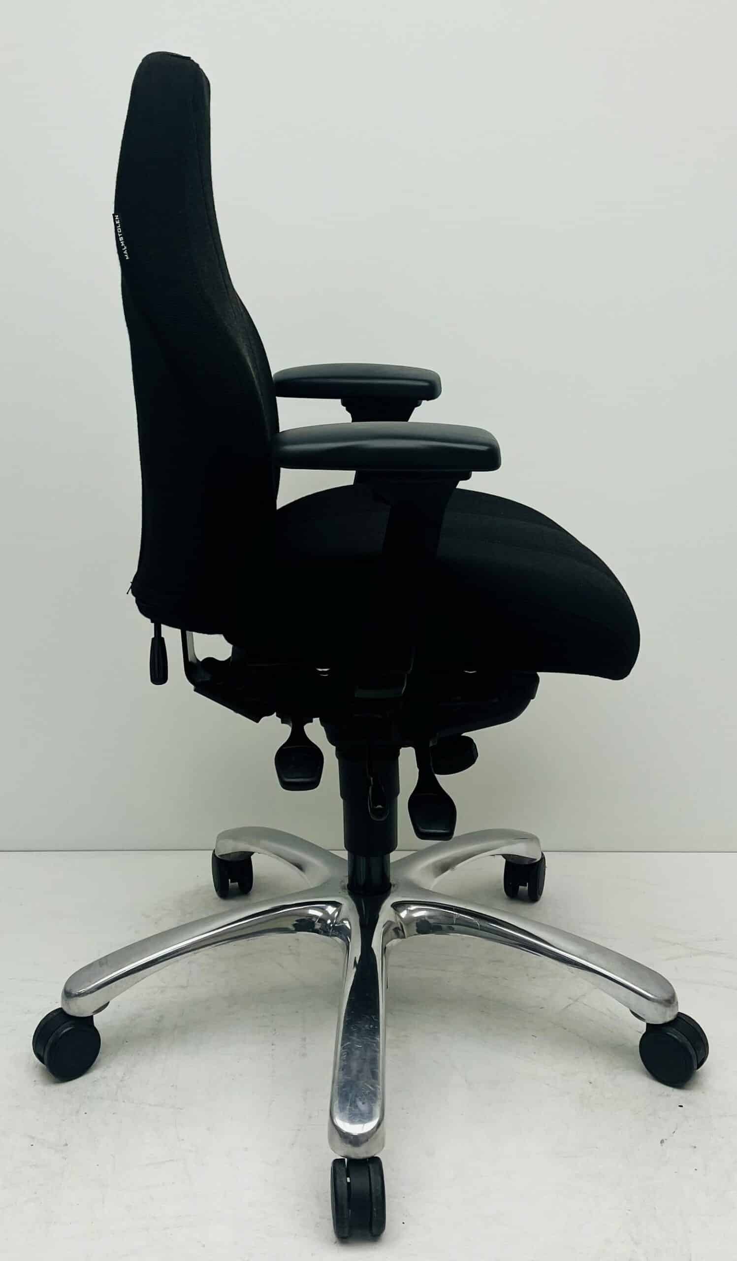 Nieuwe bureaustoel Malmstolen 7000 hög zwart chroom voetkruis