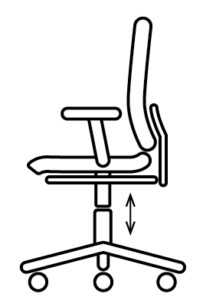 Zithoogte verstellen