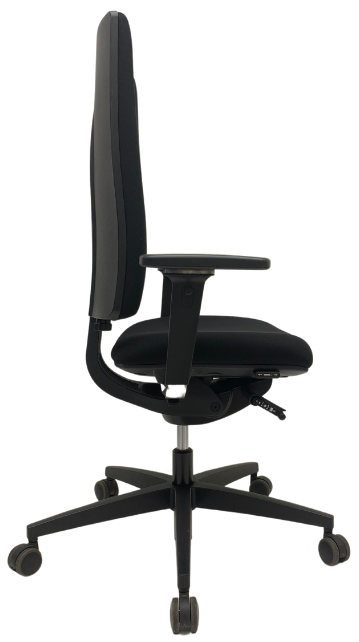 Refurbished Bureaustoel Viasit Linea armlegger chroom