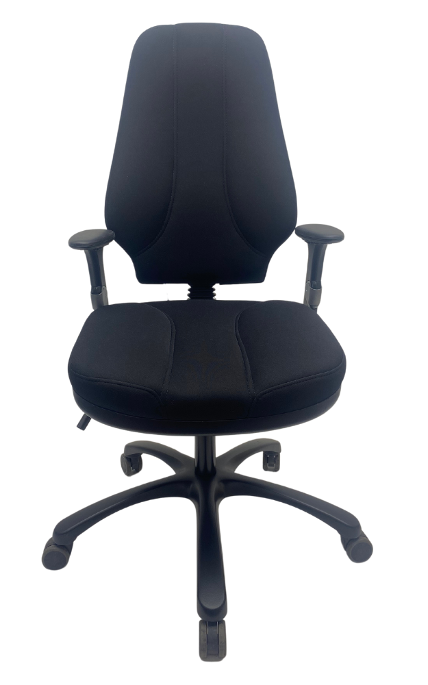 Bureaustoel RH logic 4 XXL zwart voetkruis