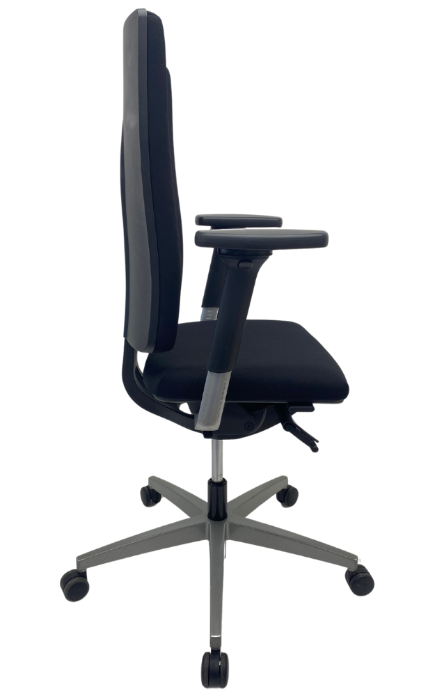 Refurbished Bureaustoel Viasit linea grijs voetkruis