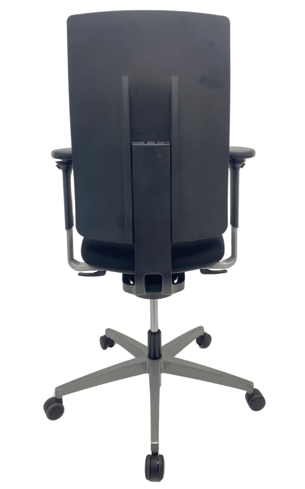 Refurbished Bureaustoel Viasit linea grijs voetkruis