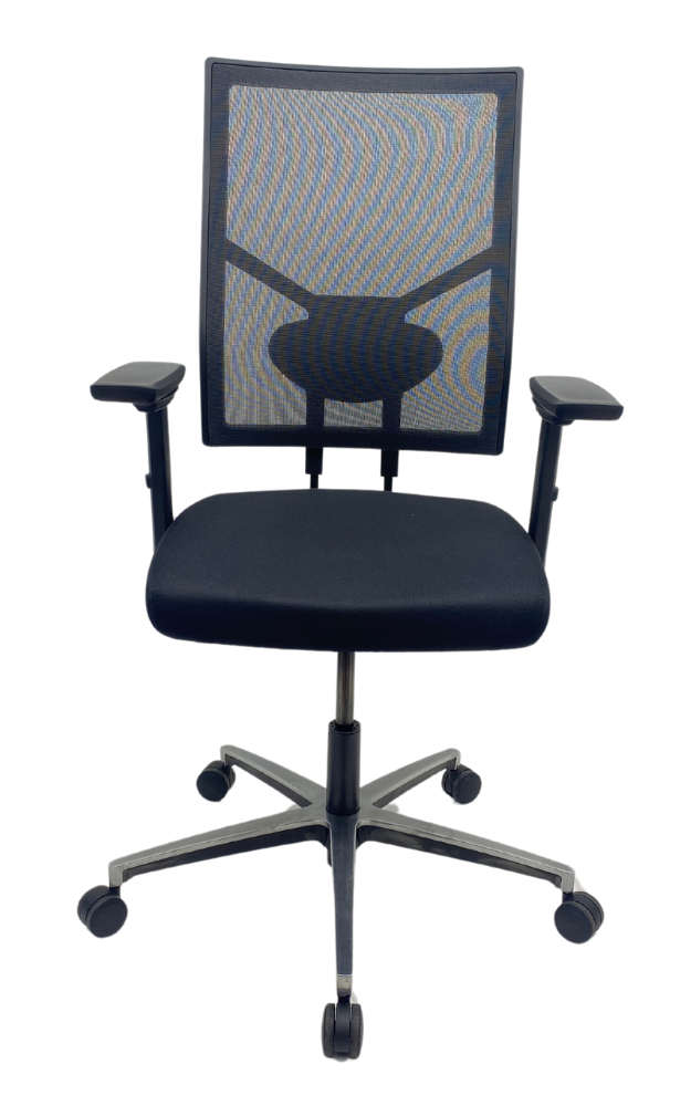 Bureaustoel Jetchair 25 NPR chroom zwart voetkruis
