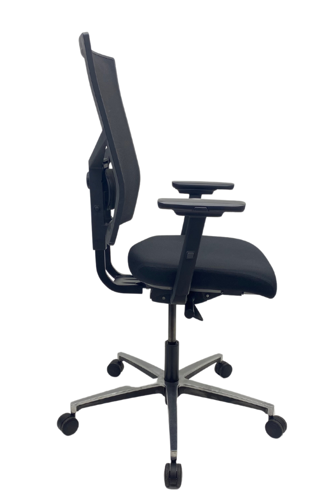 Bureaustoel Jetchair 25 NPR chroom zwart voetkruis