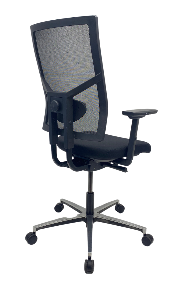 Bureaustoel Jetchair 25 NPR chroom zwart voetkruis