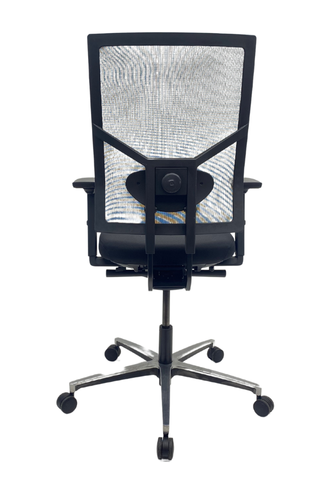 Bureaustoel Jetchair 25 NPR chroom zwart voetkruis