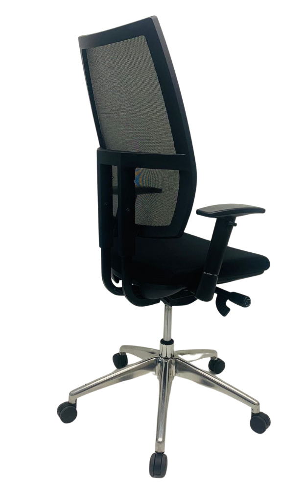 Bureaustoel Jetchair 24 chroom voetkruis