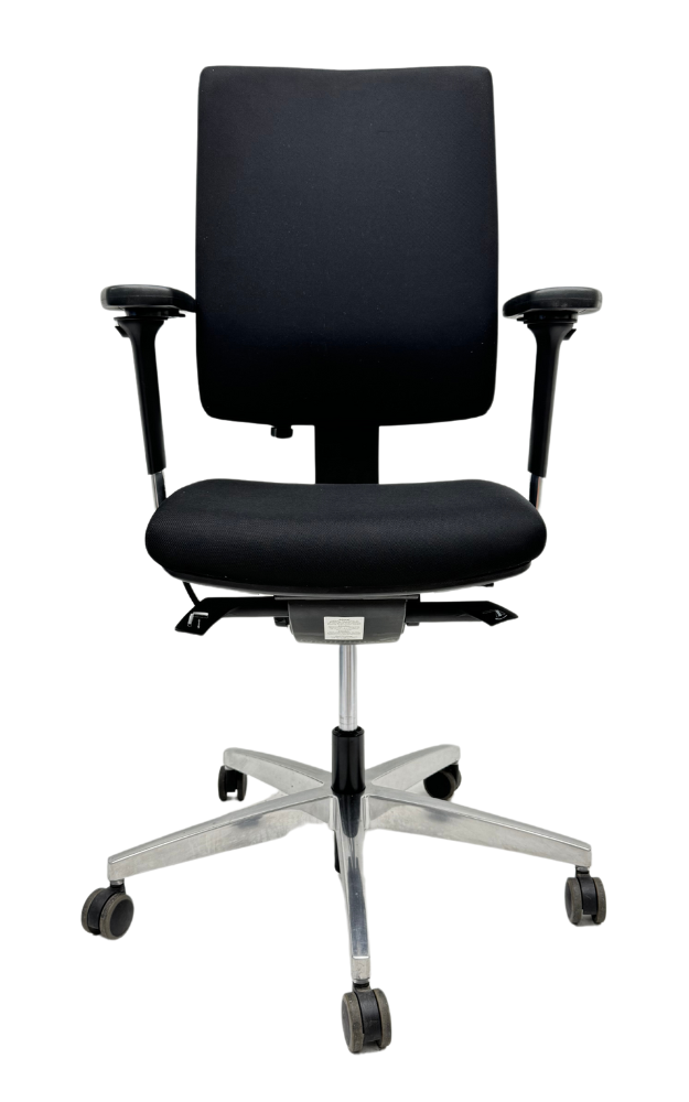 Refurbished Bureaustoel Viasit linea chroom voetkruis