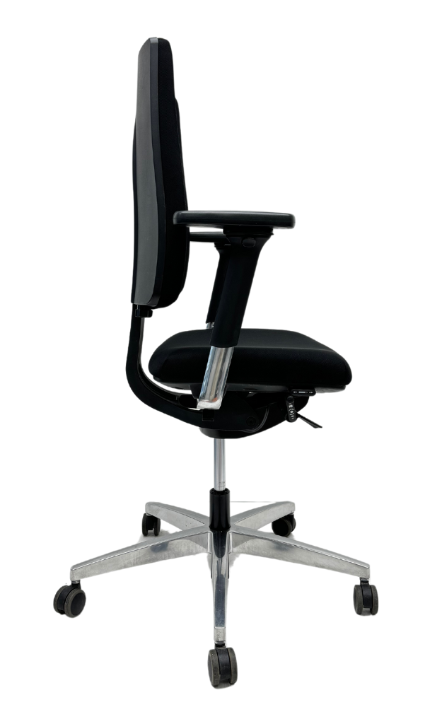 Refurbished Bureaustoel Viasit linea chroom voetkruis