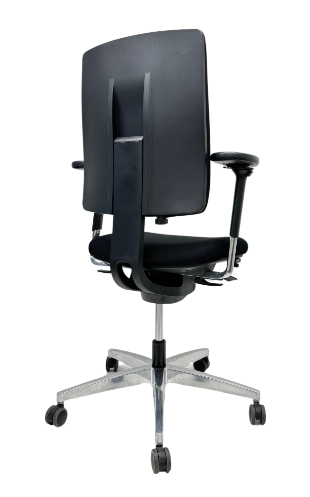 Refurbished Bureaustoel Viasit linea chroom voetkruis