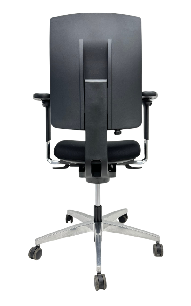 Refurbished Bureaustoel Viasit linea chroom voetkruis